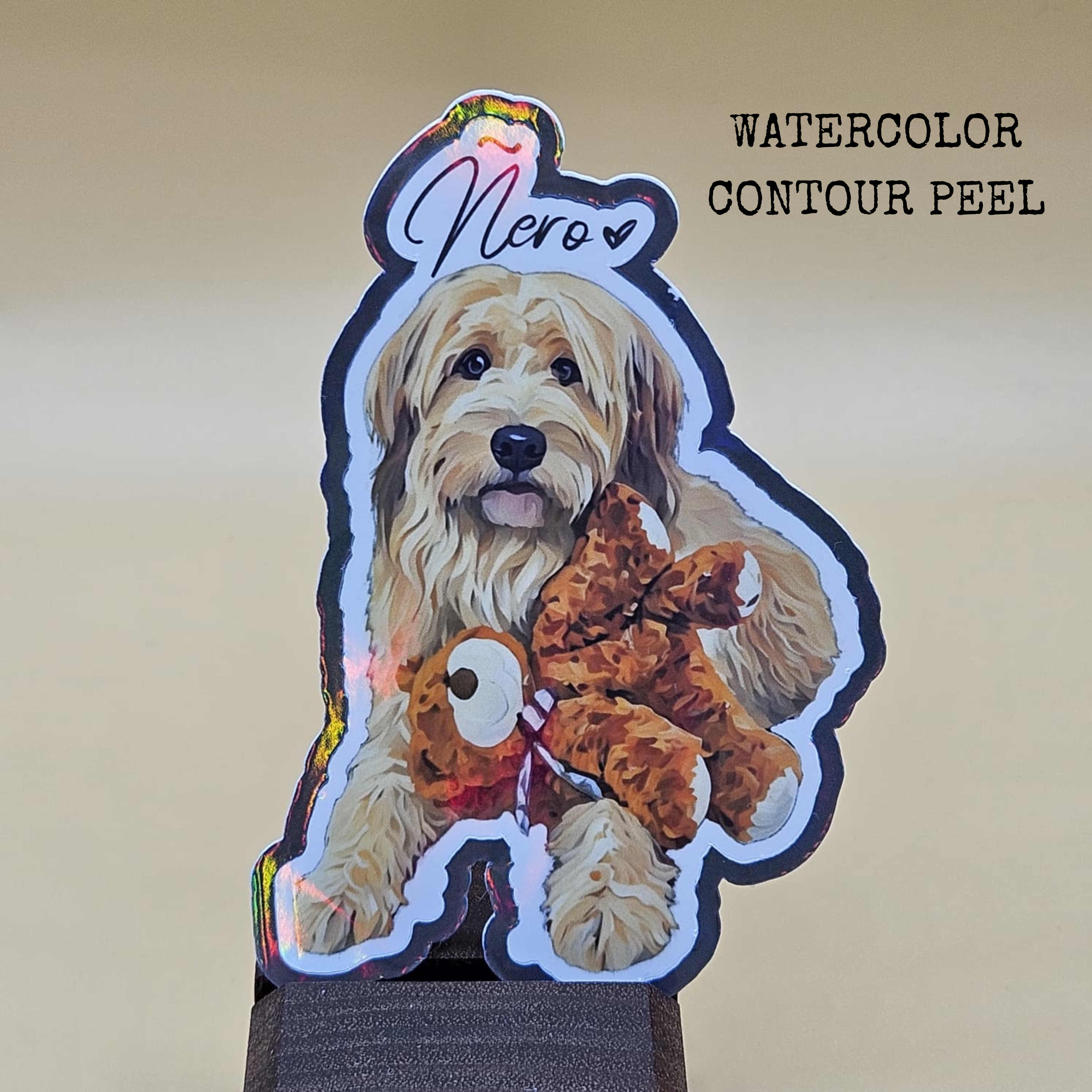Custom Pet Portrait Sticker — Returning Customers Only