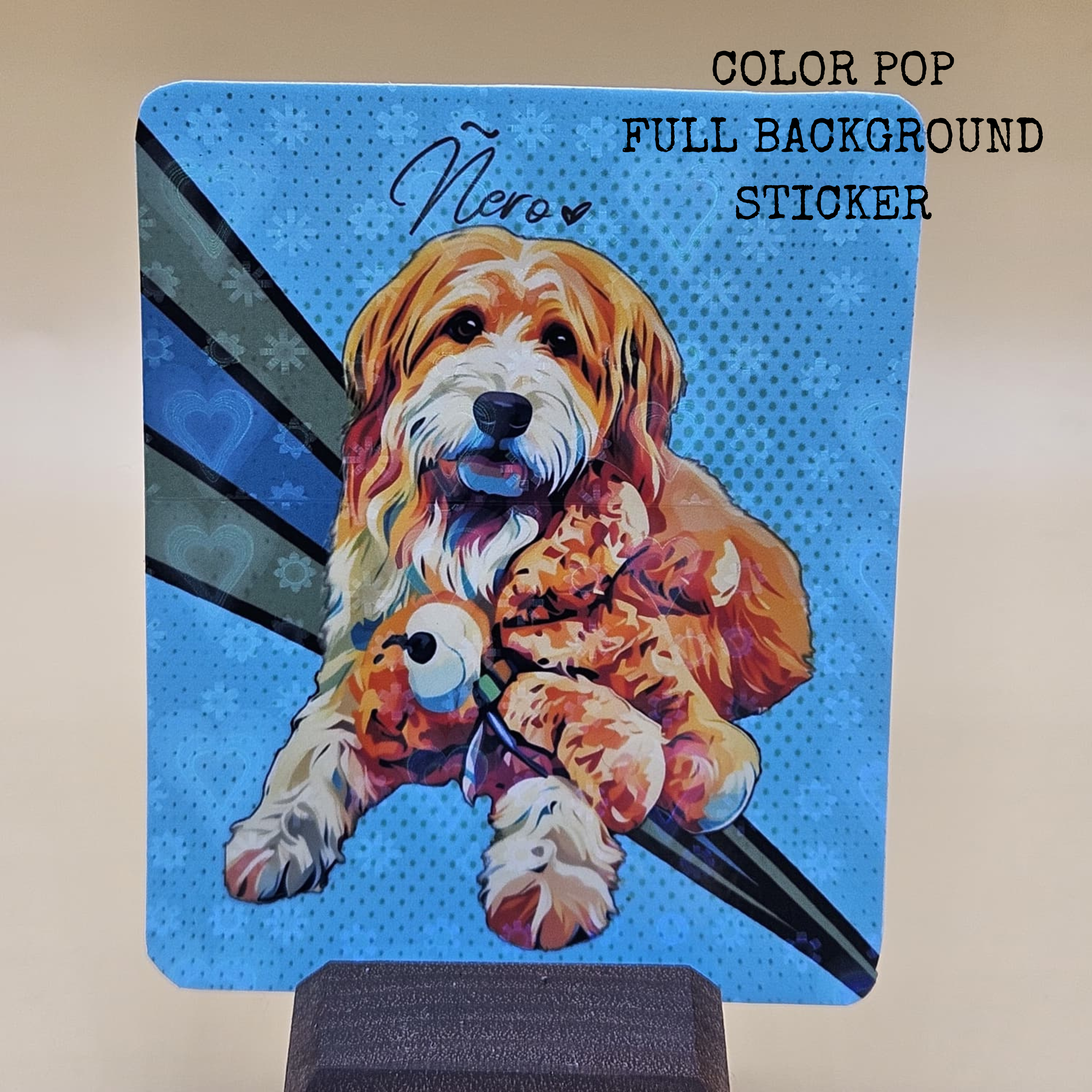 Custom Pet Portrait Sticker — Returning Customers Only
