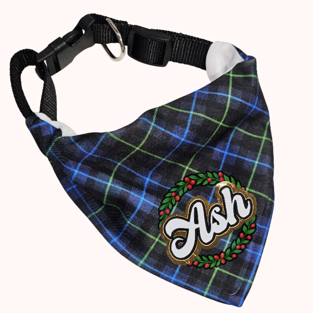 Holiday Crown Pet Bandana – Personalized