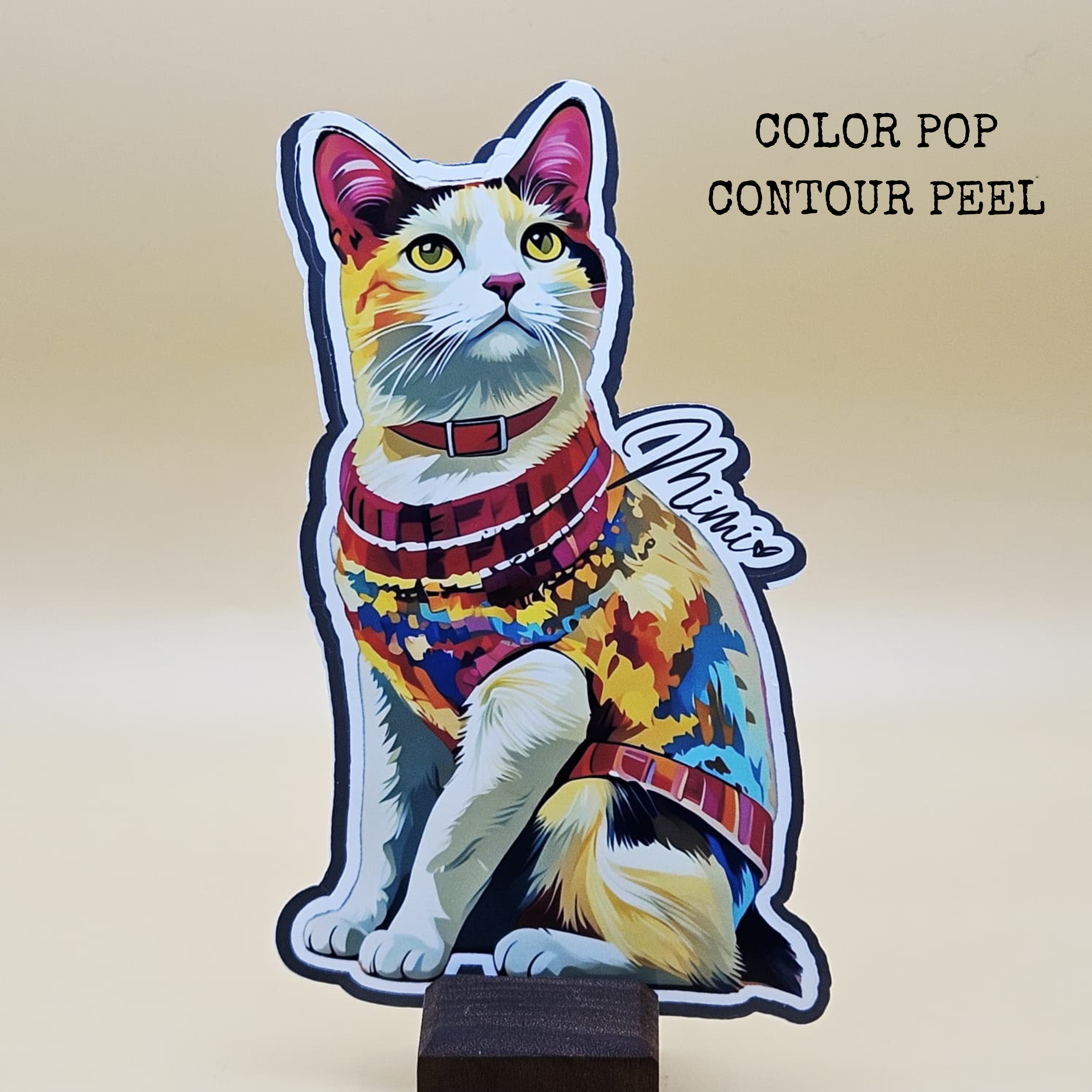 Custom Pet Portrait Sticker — Returning Customers Only