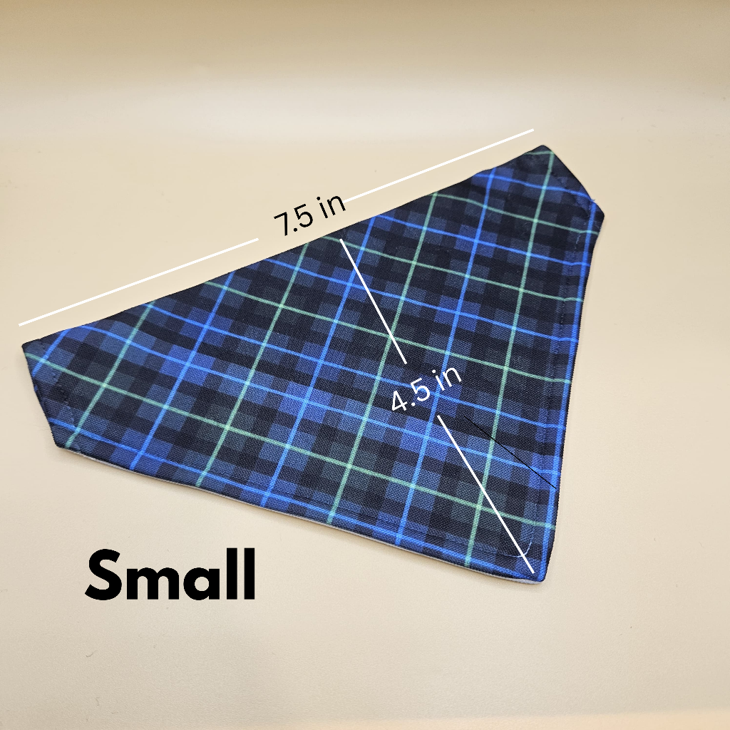 Bandana Blue and Green S