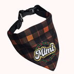 Personalized Holiday Crown Pet Bandana Brown