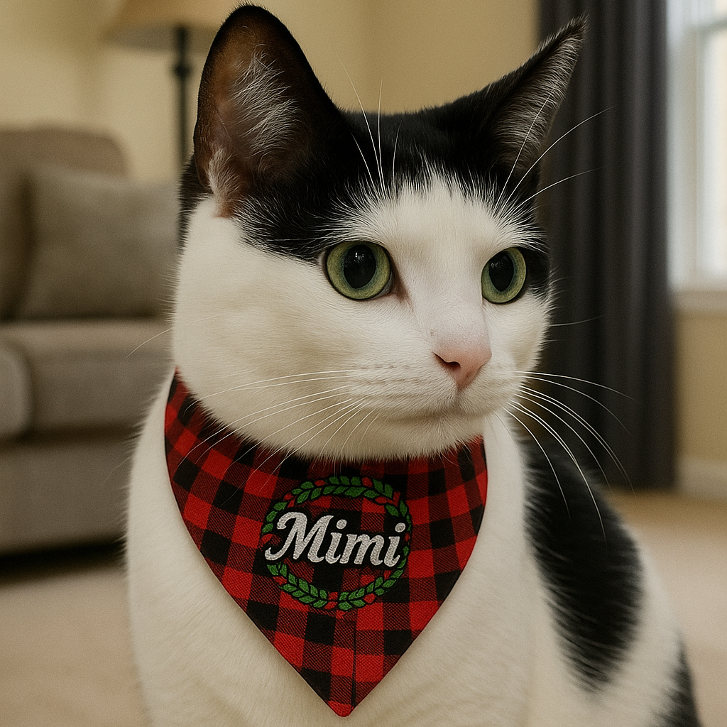 Personalized_Holiday_Crown_Pet_Bandana_Mimi_Red