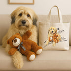 Personalized Pet Portrait Tote Bag