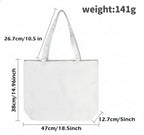 Personalized Pet Portrait Tote Bag Size