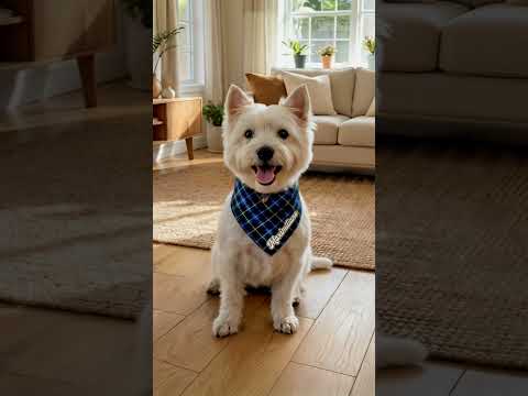 Double Face Pet Bandana with Name