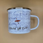Follow the Flow– Enamel Kayak Mug